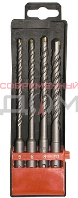 Набор буров SDS+ USPEX 4шт, 5-6х110мм, 8-10х160мм /33336/